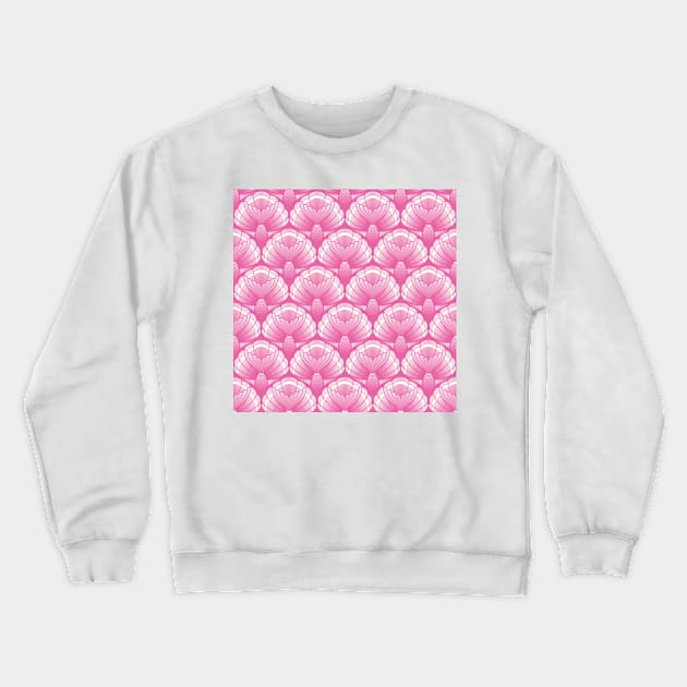 Pink Mermaid Tails Crewneck Sweatshirt by Carolina Díaz